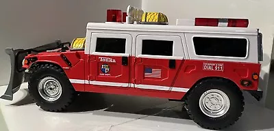 Vintage 2000 Hasbro TONKA Hummer Fire Rescue Truck Engine Lights Sounds WORKING • $62.18