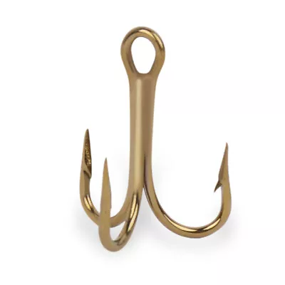 Mustad 3565 Bronze O'Shaughnessy Treble Hook 2X Strong HD Freshwater Treble Hook • $8.28