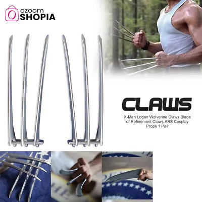 A Pair Of X-Men Wolverine Logan Claws Blade Of Refinement Cosplay Props Gift ABS • $22.79