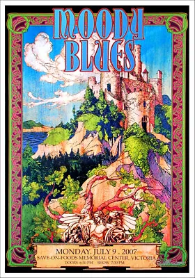 Moody Blues Poster Gorgeous Hand-Signed Lithograph By Bob Masse • $34.99