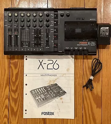 Vintage FOSTEX X-26 MULTITRACKER 4-track Cassette TAPE RECORDER • $195