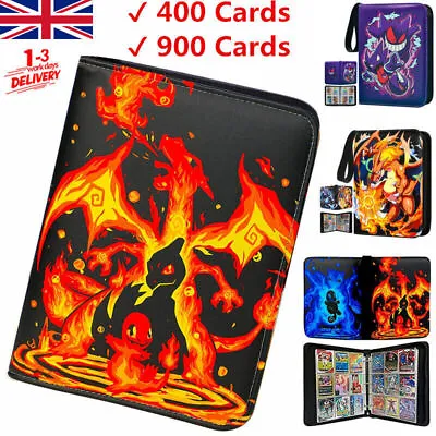 Trading Cards Album Pokemon 900 Cards Game Binder Book Collection Folder Holder • £13.99