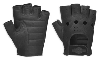 Harley-Davidson® Men's Bar & Shield Fingerless Leather Gloves 98150-94VM • $62.22