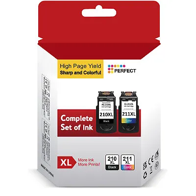 PG-210XL CL-211XL Ink Cartridges Combo For Canon PIXMA MP230 MP490 IP2700 MX410 • $31.19