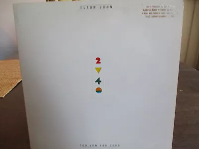 Elton John - Too Low For Zero - 1983 Die Cut Embossed Cover Solid VG+ LP $3.97 • $3.97