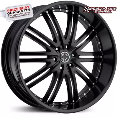 2Crave No.11 Satin Black - 22X9.5 - 6X139.7 Bolt Pattern 15mm Offset(One Wheel) • $405