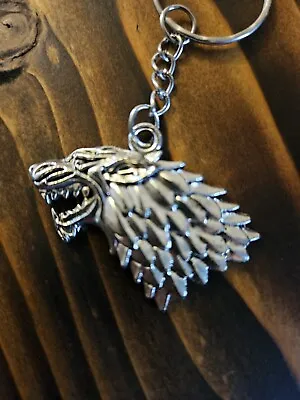 Wolf Head Key Ring Game Of Thrones • £1.99