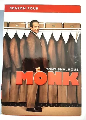 Monk - Season 4 (DVD 2006 4-Disc Set) • $8.99