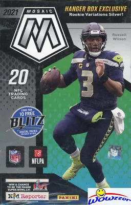 2021 Panini MOSAIC Football EXCLUSIVE Sealed HANGER Box-Rookie Variation Silver! • $24.95