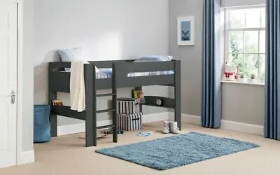 Anthracite Grey Mid Sleeper Bed Frame L196cm X D104cm X H121cm PACE • £389
