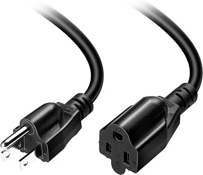 Short Power Extension Cord Outlet Saver 16AWG/13A 3 Prong (1ft) • $10.35