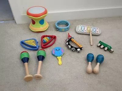 Musical Instrument Sensory Activity Toy Bundle Inc Tambourine Hand Bells & More • £9.99