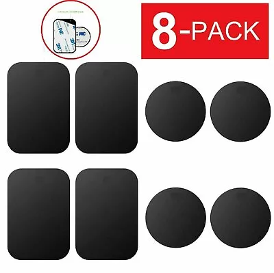 8 Pack Metal Plates Sticker Replace For Magnetic Car Mount Magnet Phone Holder • $4.15