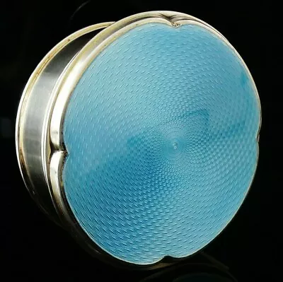 £595 • Buy Attractive Sterling Silver Enamel Jewel Jewelry Box, Richard Comyns 1934