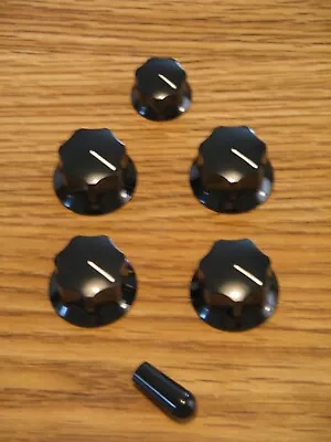 Rickenbacker 2022 USA Black Vintage Guitar Control Knobs • $24.99