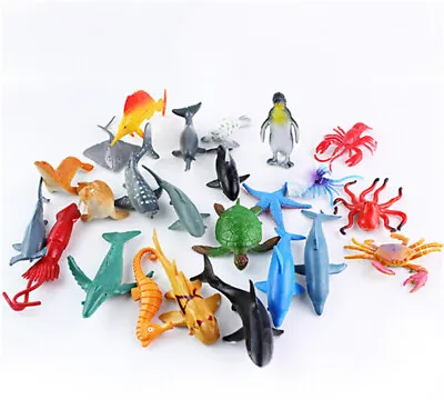 24x Sea Life Model Pool Fish Toy Educational Marine Animals Kids Figure GifYULI • $14.04