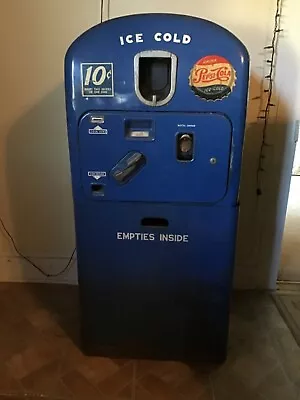 Vendo 27 Pepsi Machine 1940’s-1950 Vintage Pepsi Machine Runs Good • $2500