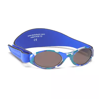 Bubzee Baby Banz Sky Blue Camo Sunglasses 0-2 Years • £8.99