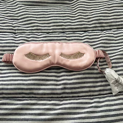$16.49 • Buy Slip Pure Silk Sleep Eye Mask In Pink - Full Size - New