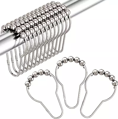 Shower Curtain Hooks Decorative Rust Proof Stainless Steel Shower Curtain Hooks • $9.46