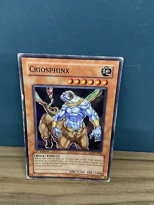 CRIOSPHINX  (SD7-EN010) 1st Edition Yugioh Card Lightly Played • £0.99