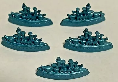 Diplomacy Board Game France Lot Of 5 Light Blue Battleships Replacement Parts • $4.98