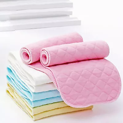 10 Pcs Nappy Washable Soft Newborn Nappy Cloth Diaper Comfortable • $41.70