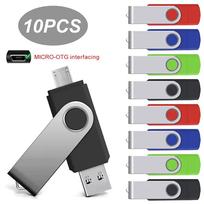 Wholesale 10PCS OTG Micro Flash Drives 1GB 2GB 4GB 8GB 16GB 32GB 64GB/Pendrive • $15.62