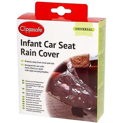 Clippasafe Infant Car Seat Rain Cover Baby Proofing Kids Car Seat Accessory NEW • £13.99