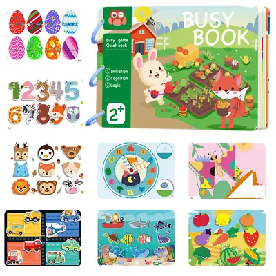 Busy Book Car Travel Early Education 30 Pages Montessori Toy For Toddler Gift • £22.61