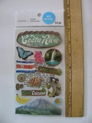 Recollections Stickers COSTA RICA 14 Pieces NIP • $5.79