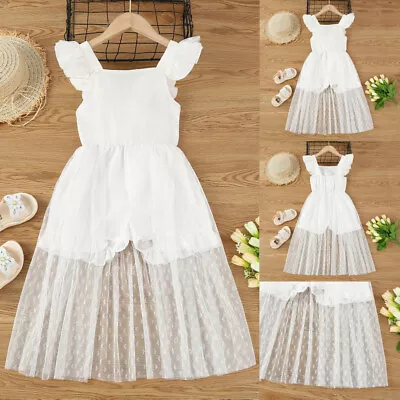 Toddler Children Kid Baby Girl Princess Dresses Strap Tulle Tutu Dress Clothes O • $28.36