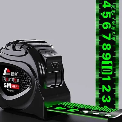 Fluorescent Steel Tape Measure Precision Self-lock Measuring Tape 5m 7.5m 10m • £7.39