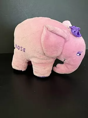 Elmer GirlRose Plush Elephant StuffedAnimal Pink 2007 McKee Book Story Character • $8.99