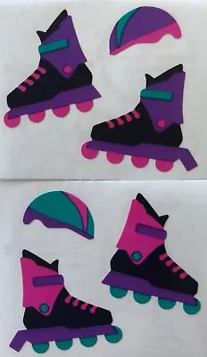 IN-LINE SKATES Stickers(6pc) 2”x3-1/4”Mrs.Grossmans•Helmet •Skatepark•Summertime • $2.29