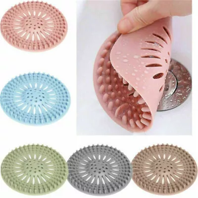 Hair Trap Shower Bath Plug Hole Waste Catcher Stopper Drain Sink Strainer Filter • £2.21