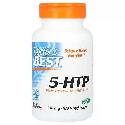 Doctor S Best Best 5-HTP 100 Mg 180 Veggie Caps Gluten-Free Vegan • $22.57