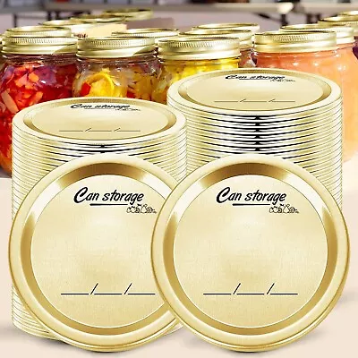 $24.99 • Buy 200Pcs Regular Mouth Canning Lids 70MM For Ball Kerr Split Type Metal Mason Jars