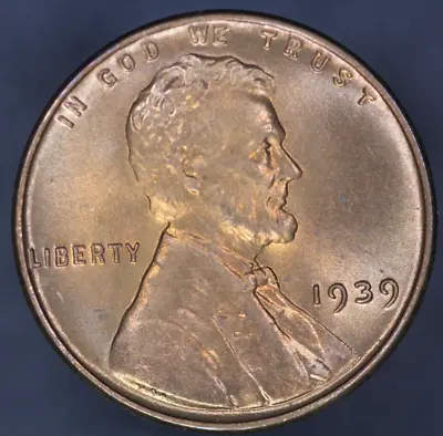 1939  Lincoln Cent *super Gem & Color* Fresh From A Local Collection!  Lot 6979 • $37.99