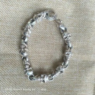 Silver Sculpture Bracelet Of Miao Nationality In Old Tibet-@##@ • $9.99