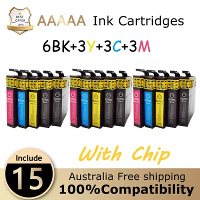15x Ink Cartridges For 220XL XP-324 XP-320 XP-420 WF-2630 WF-2650with Chip • $38.99