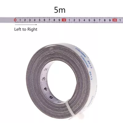 1/2/3/5M Miter Saw Track Tape Measure Self Adhesive Backing Metric Steel Ruler • $20.66