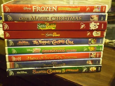 (9) Disney Christmas Children's DVD Lot: Mickey Mouse  Winnie The Pooh  Frozen • $29.95