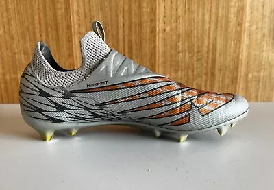 New Balance FURON DESTROY FG V7 Football Boot In Silver - Hardly Worn - US 7.5 • $79