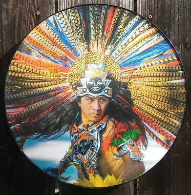 Framed Aztec Head-dress Framed Round Poster • $20