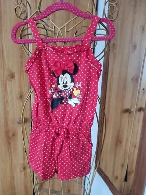 Disney Store Minnie Mouse Age 3-4 Years Playsuit Shorts • £4