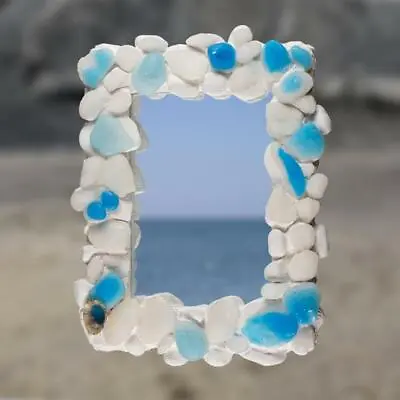£89 • Buy Bathroom Mirror | Coastal Style | Blue Pebble Design