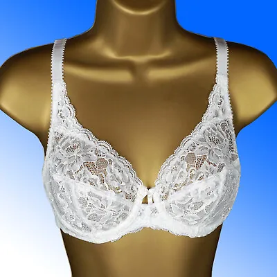 Marks & Spencer £18 All-Over Fleur Lace Underwired Balcony Bra M&S UNPADDED 2755 • £5.97