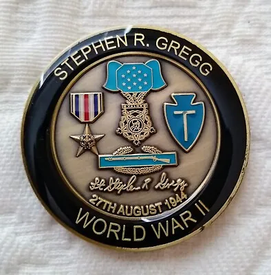 Stephen Gregg Medal Of Honor Coin! • $50