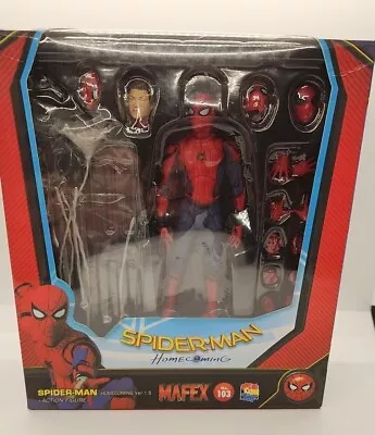 Mafex SPIDER-MAN Homecoming 1.5 Action Figure (2019) Medicom No. 103 NEW Marvel • $130